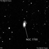 NGC 7750 - спиральная галактика с баром. Описание NGC 7750:, Галактика в созвездии Рыбы