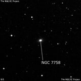 NGC 7758 - спиральная галактика с баром. Описание NGC 7758:, Галактика в созвездии Водолей