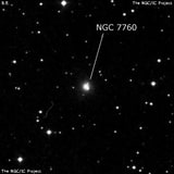 NGC 7760 - галактика. Описание NGC 7760:, Галактика в созвездии Пегас
