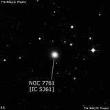 NGC 7761 - линзовидная галактика. Описание NGC 7761:, Галактика в созвездии Водолей