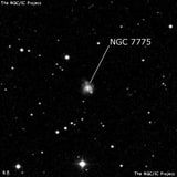 NGC 7775 - спиральная галактика с баром. Описание NGC 7775:, Галактика в созвездии Пегас