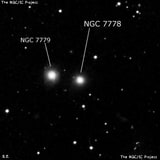 NGC 7778 - эллиптическая галактика. Описание NGC 7778:, Галактика в созвездии Рыбы