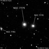 NGC 7779 - линзовидная галактика. Описание NGC 7779:, Галактика в созвездии Рыбы