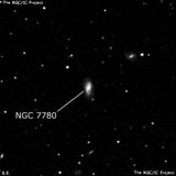 NGC 7780 - спиральная галактика с баром. Описание NGC 7780:, Галактика в созвездии Рыбы