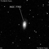 NGC 7782 - спиральная галактика. Описание NGC 7782:, Галактика в созвездии Рыбы