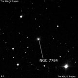 NGC 7784 - галактика. Описание NGC 7784:, Галактика в созвездии Пегас