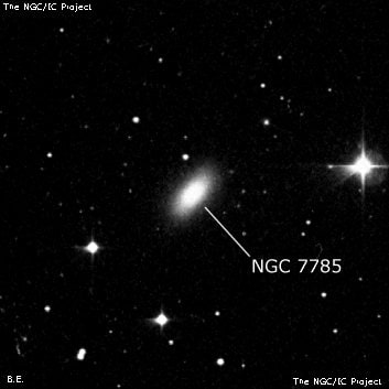NGC 7785 - эллиптическая галактика. Описание NGC 7785:, Галактика в созвездии Рыбы