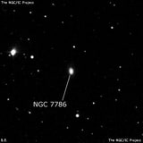 NGC 7786 - спиральная галактика. Описание NGC 7786:, Галактика в созвездии Пегас