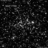 NGC 7790 - рассеянное скопление звёзд. Описание NGC 7790:, Рассеянное скопление в созвездии Кассиопея