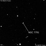 NGC 7791 - две звезды. Описание NGC 7791:, Двойная звезда в созвездии Пегас