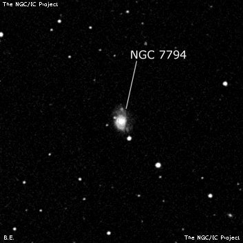 NGC 7794 - галактика. Описание NGC 7794:, Галактика в созвездии Пегас