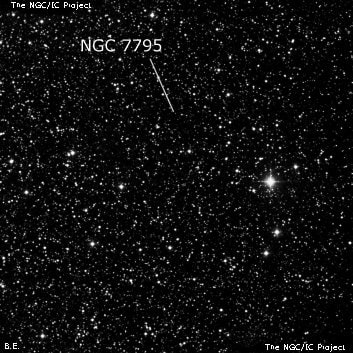 NGC 7795 - группа звёзд. Описание NGC 7795:, Рассеянное скопление в созвездии Кассиопея