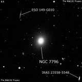 NGC 7796 - эллиптическая галактика. Описание NGC 7796:, Галактика в созвездии Феникс