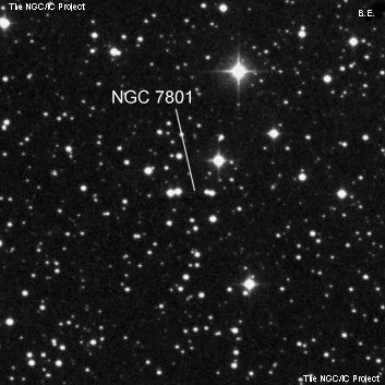 NGC 7801 - группа звёзд. Описание NGC 7801:, Рассеянное скопление в созвездии Кассиопея