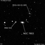 NGC 7803 - линзовидная галактика. Описание NGC 7803:, Галактика в созвездии Пегас