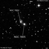NGC 7805 - спиральная галактика с баром. Описание NGC 7805:, Галактика в созвездии Пегас
