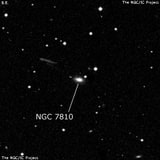 NGC 7810 - линзовидная галактика. Описание NGC 7810:, Галактика в созвездии Пегас