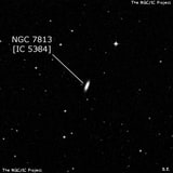 NGC 7813 - спиральная галактика. Описание NGC 7813:, Галактика в созвездии Кит