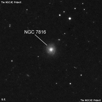 NGC 7816 - галактика. Описание NGC 7816:, Галактика в созвездии Рыбы