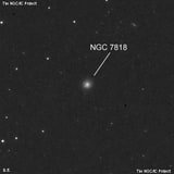 NGC 7818 - спиральная галактика. Описание NGC 7818:, Галактика в созвездии Рыбы