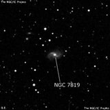 NGC 7819 - спиральная галактика с баром. Описание NGC 7819:, Галактика в созвездии Пегас