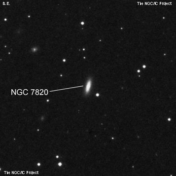 NGC 7820 - линзовидная галактика. Описание NGC 7820:, Галактика в созвездии Рыбы