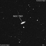 NGC 7821 - спиральная галактика. Описание NGC 7821:, Галактика в созвездии Кит