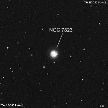NGC 7823 - спиральная галактика с баром. Описание NGC 7823:, Галактика в созвездии Тукан