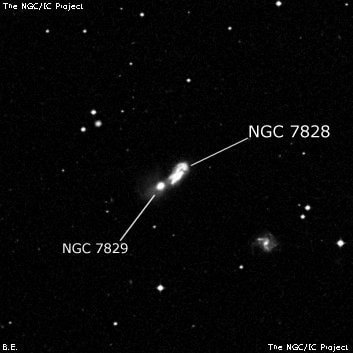 NGC 7828 - галактика. Описание NGC 7828:, Галактика в созвездии Кит