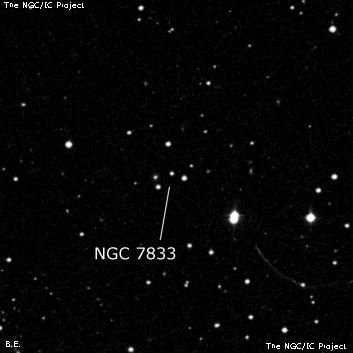 NGC 7833 - четыре звезды. Описание NGC 7833:, Объект глубокого космоса в созвездии Пегас