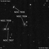 NGC 7834 - спиральная галактика. Описание NGC 7834:, Галактика в созвездии Рыбы