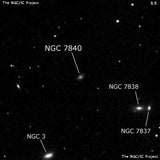 NGC 7840 - спиральная галактика. Описание NGC 7840:, Галактика в созвездии Рыбы