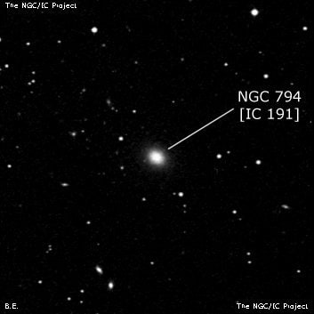 NGC 794 - галактика. Описание NGC 794:, Галактика в созвездии Овен