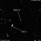 NGC 8 - две звезды. Описание NGC 8:, Двойная звезда в созвездии Пегас