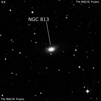 NGC 813 - спиральная галактика с баром. Описание NGC 813:, Галактика в созвездии Южная Гидра