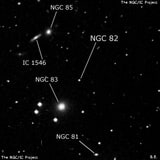 NGC 82 - одиночная звезда. Описание NGC 82:, Двойная звезда в созвездии Андромеда