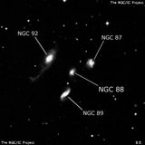 NGC 88 - спиральная галактика с баром. Описание NGC 88:, Галактика в созвездии Феникс