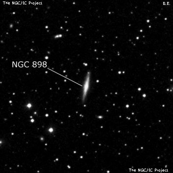 NGC 898 - галактика. Описание NGC 898:, Галактика в созвездии Андромеда