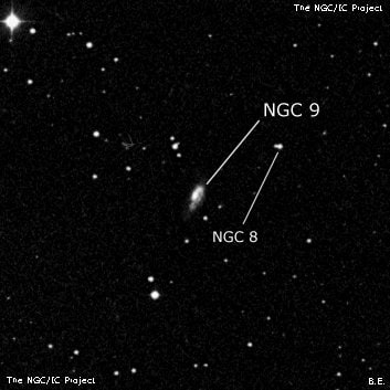 NGC 9 - галактика. Описание NGC 9:, Галактика в созвездии Пегас