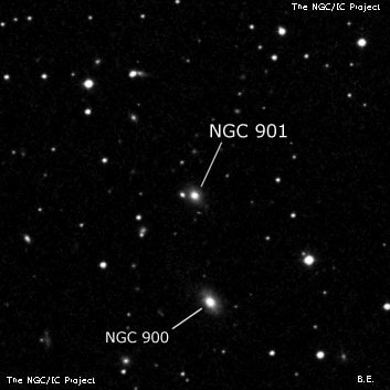 NGC 901 - галактика. Описание NGC 901:, Галактика в созвездии Овен