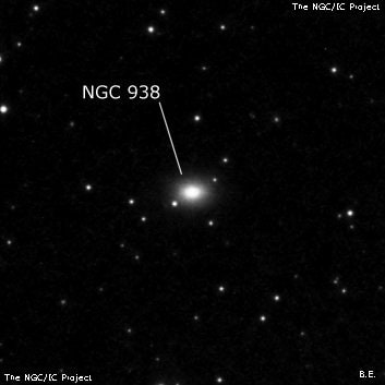 NGC 938 - эллиптическая галактика. Описание NGC 938:, Галактика в созвездии Овен