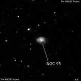 NGC 95 - спиральная галактика с баром. Описание NGC 95:, Галактика в созвездии Рыбы