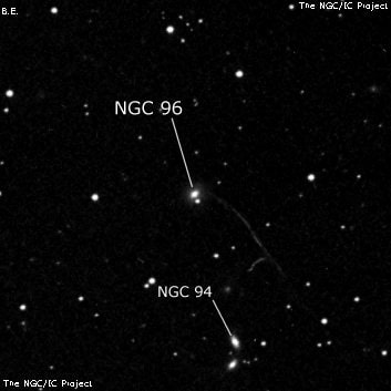 NGC 96 - линзовидная галактика. Описание NGC 96:, Галактика в созвездии Андромеда