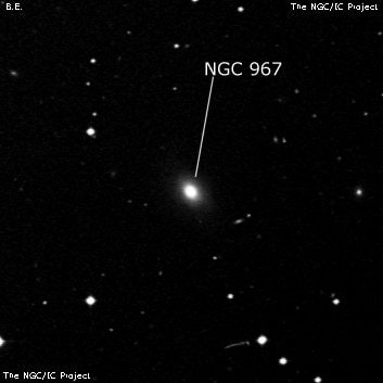 NGC 967 - галактика. Описание NGC 967:, Галактика в созвездии Кит