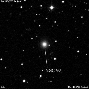 NGC 97 - эллиптическая галактика. Описание NGC 97:, Галактика в созвездии Андромеда