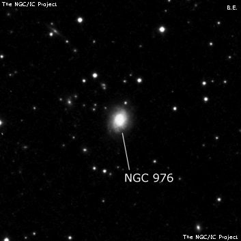NGC 976 - галактика. Описание NGC 976:, Галактика в созвездии Овен