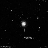 NGC 98 - спиральная галактика с баром. Описание NGC 98:, Галактика в созвездии Феникс