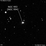 NGC 993 - галактика. Описание NGC 993:, Объект глубокого космоса в созвездии Кит